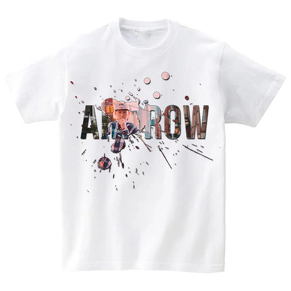 オリジナルドライダンスTシャツ（自分の顔入り／白）［XL〜3XL］